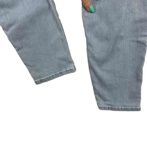 FRAME Le High Skinny Crop Stretch Light Wash Denim Jeans in Hepburn Road SZ 28 - Picture 9 of 12